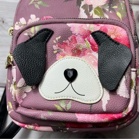 Betsey Johnson Floral Doggy Mini Backpack - Picture 3 of 9